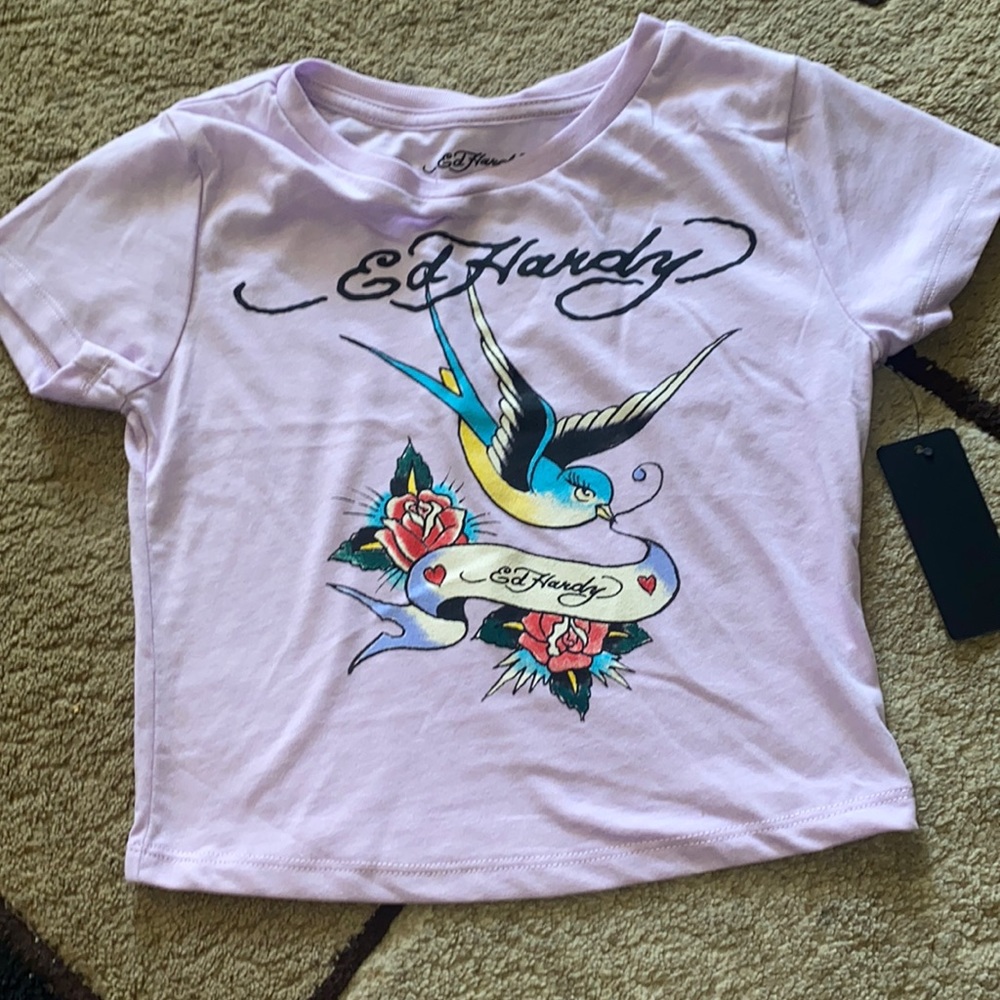 Ed hardy crop top Y2K